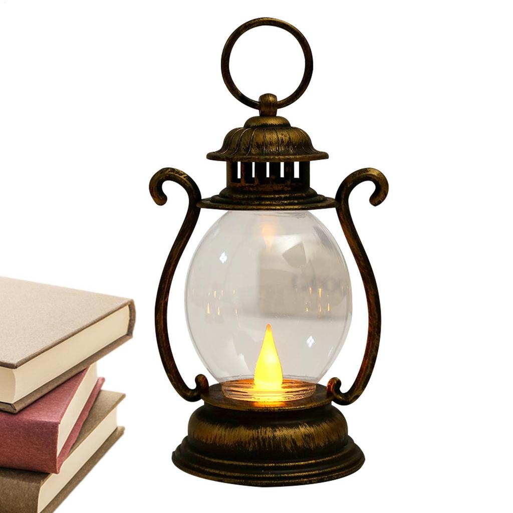 Portable Retro Lantern Lamp Handheld  LED Tent Light Battery Powered Home Decor Lights Outdoor Camping Lantern  Night Lights