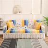 Printed Sofa Cover Stretch Couch Covers Patterned Slipcovers With Skirt Washable Spandex Furniture Protector For Living Room