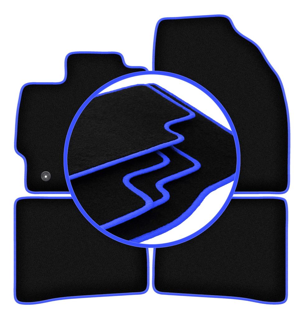 CARLUX-BLUE Car Mats For: Toyota Prius III XW30 Hatchback (2011-2015)