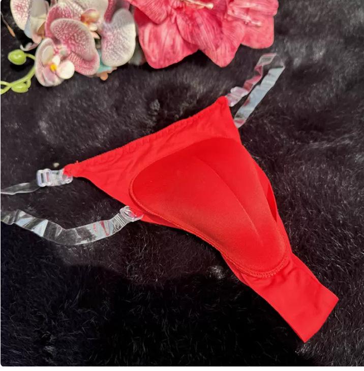 Invisible Strap Men's Lace Shaping Underwear with Crotch Guard