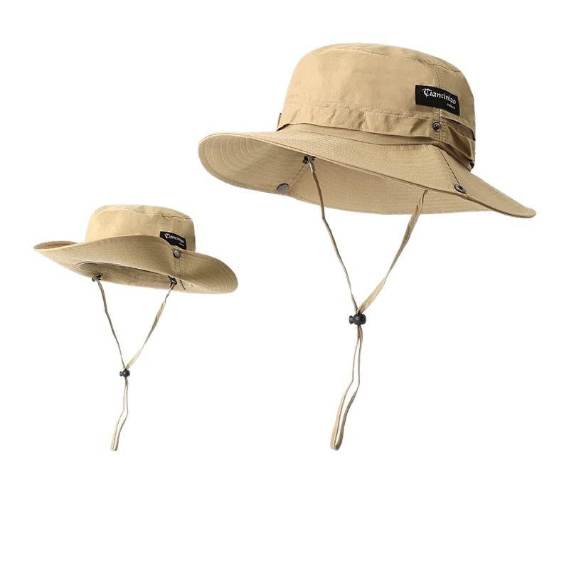 Outdoor sun hat women's new bucket hat hiking cowboy hat summer sun hat men's fishing basin hat