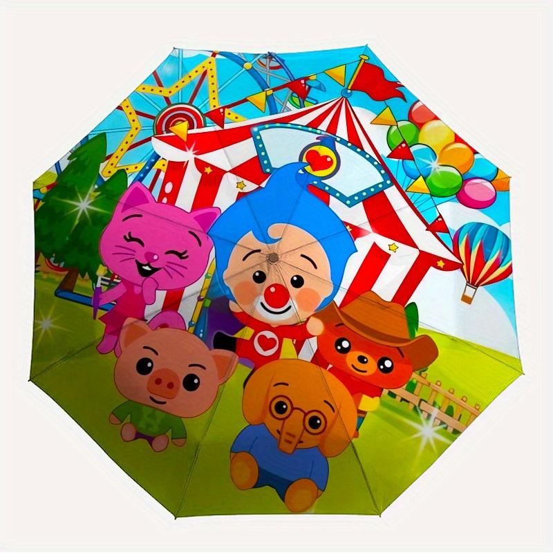 1pc Circus Animals Themed High-quality Umbrella,Automatic Opening and Closing Umbrella,Multi-functional Umbrella G0811360