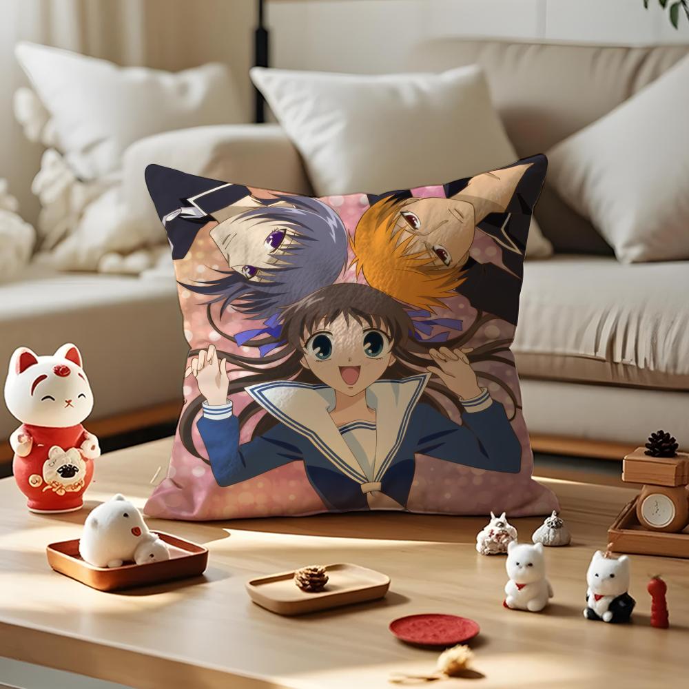 

Amine FFruits Basket Cushion Cover Silky Short Plush Invisible Zipper Dustproof Sofa Pillow Case for Home Decor 30x30cm