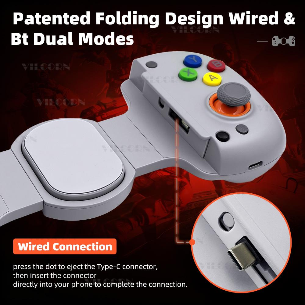 D8 Plus Stretch Gamepad voor Android iOS Tablet met Hall Joystick, Switch en PC Ondersteuning