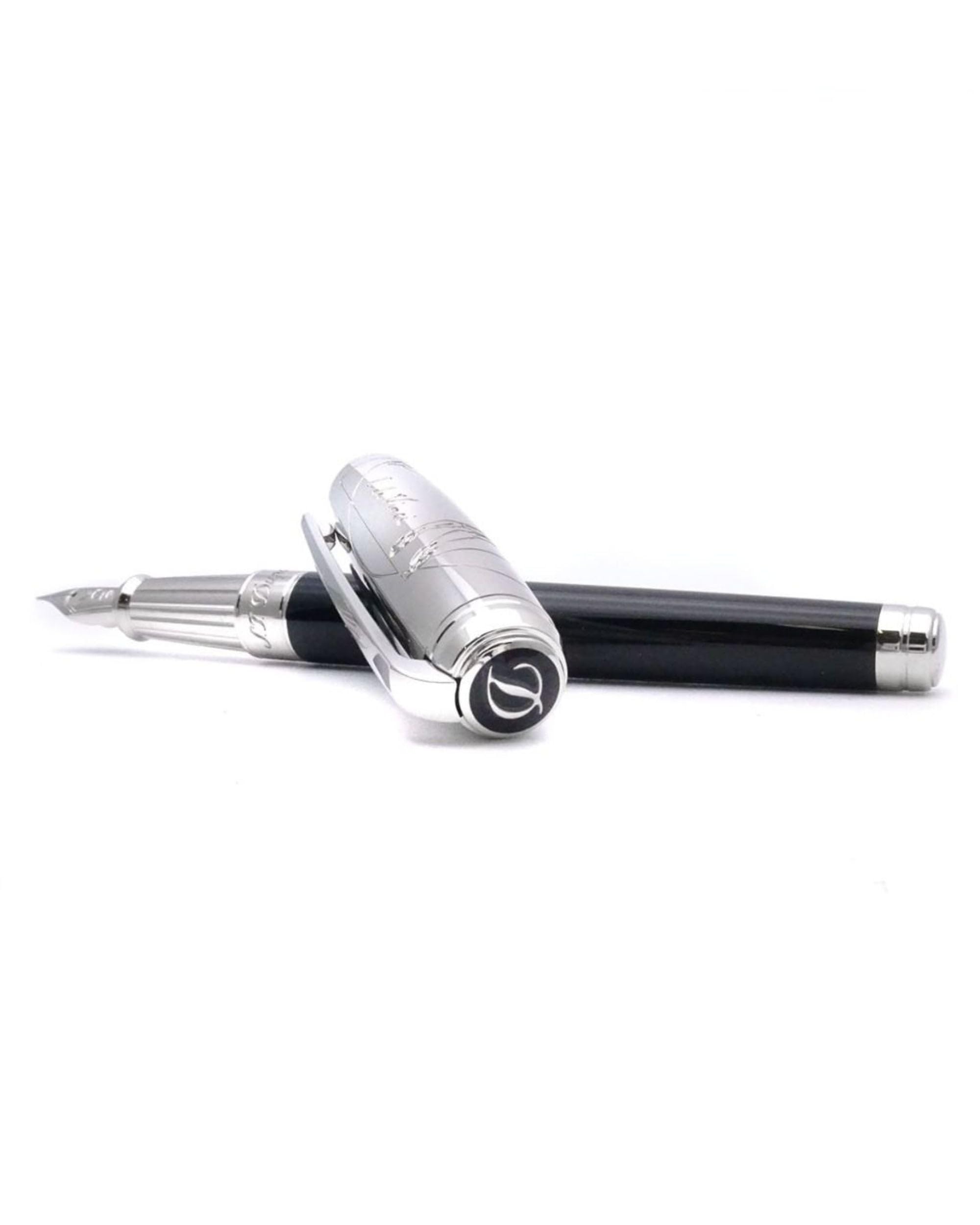 

Ручка-пір яна Dupont Line D Людина Вітрувіанська Преміум Чорна S.T.. - -