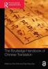 The The Routledge Handbook of Chinese Translation Book