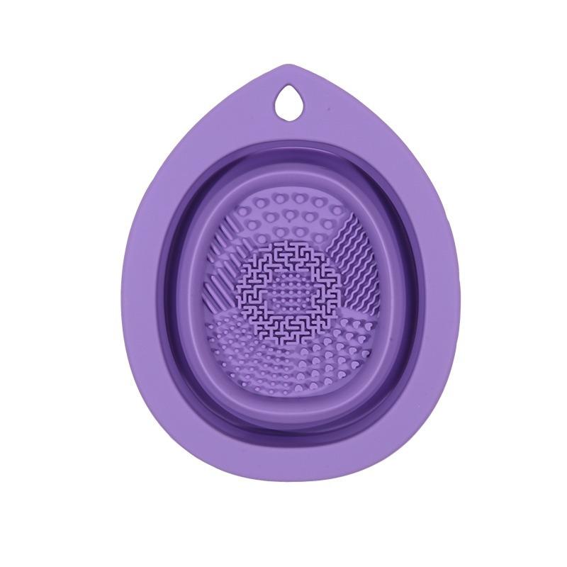 Silikon Faltbare Make-Up Pinsel Reinigung Schüssel Schönheit Blender Waschen Pad Kosmetische Werkzeug Reiniger Matte