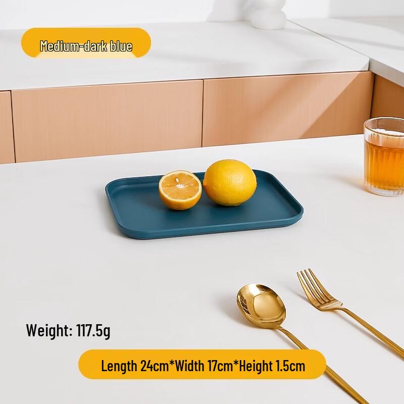 Thickened Rectangular Straw Storage Tray
