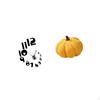 Creative 3D Wall Clock Stickers And Pumpkin Pillow Decor for Stylish Hotel Office Home Study Room