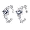 S925 Sterling Silver Moissanite Ear Cuff: Light Luxury No-Piercing Earrings