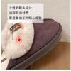 Warm Edge Suede Thickened Bag Head Cotton Slippers Women's Autumn and Winter New Thick Bottom Plush Home Cotton Mop
