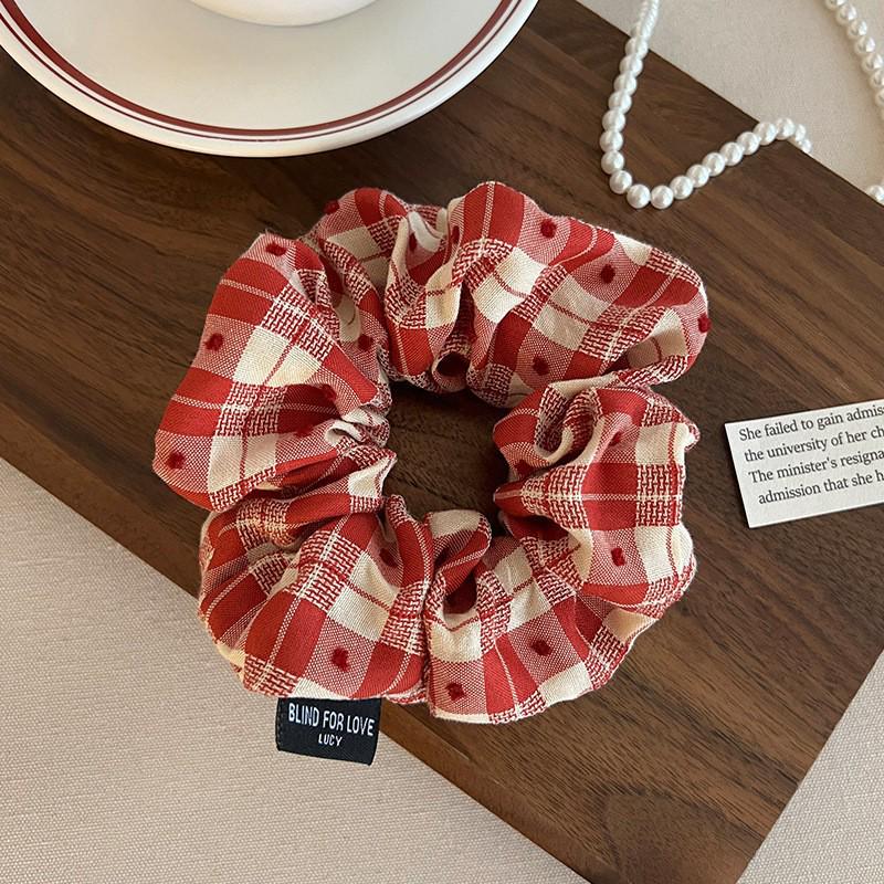 2025 Striped Ball Head Hair Tie: Large Intestine Style for High Ponytails