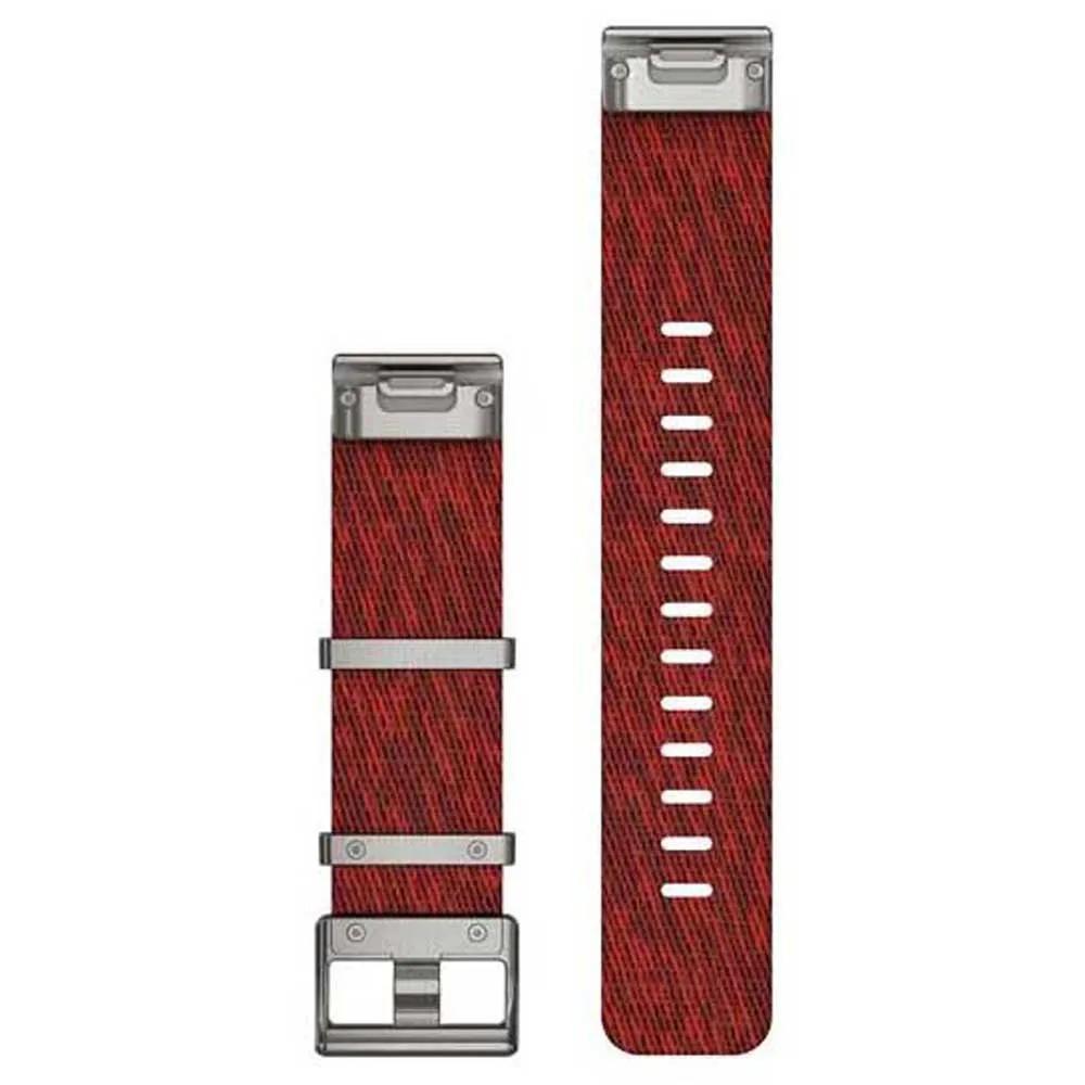 Garmin QuickFit 22 watch strap nylon Red