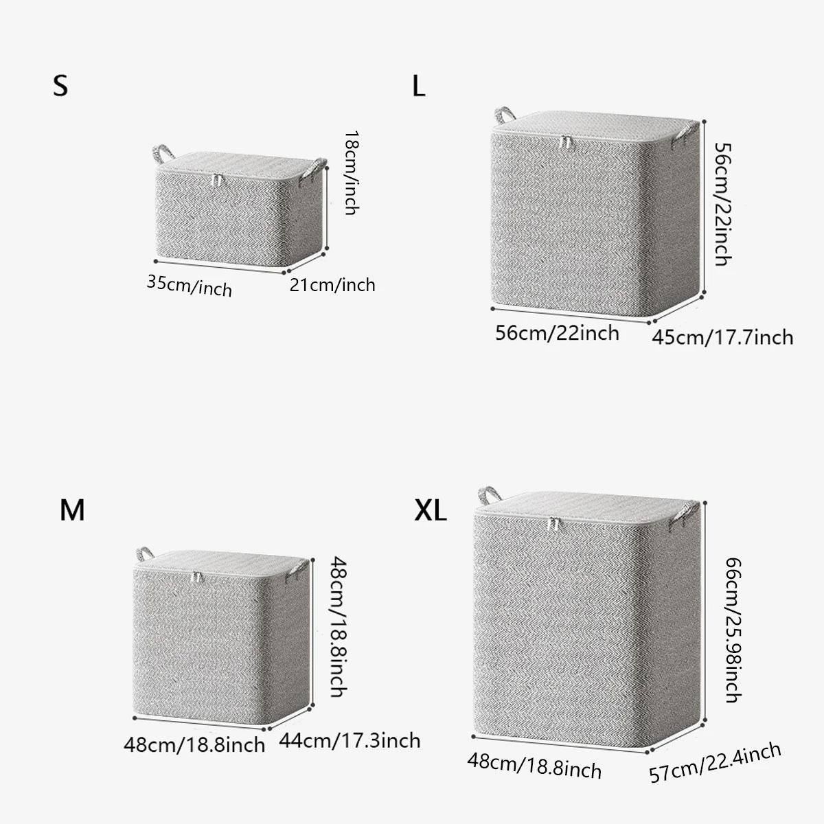 

1 шт. - Сумка для хранения Стеганая сумка для одежды Дорожная сумка Коробка для хранения Большая вместимость Водонепроницаемая M серый