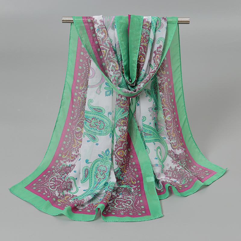 Fashion Women Printed Beach Scarf Bohemia Flower Summer Hijab Shawls And Wraps Female Foulard Sunscreen Sun Protection Shawls