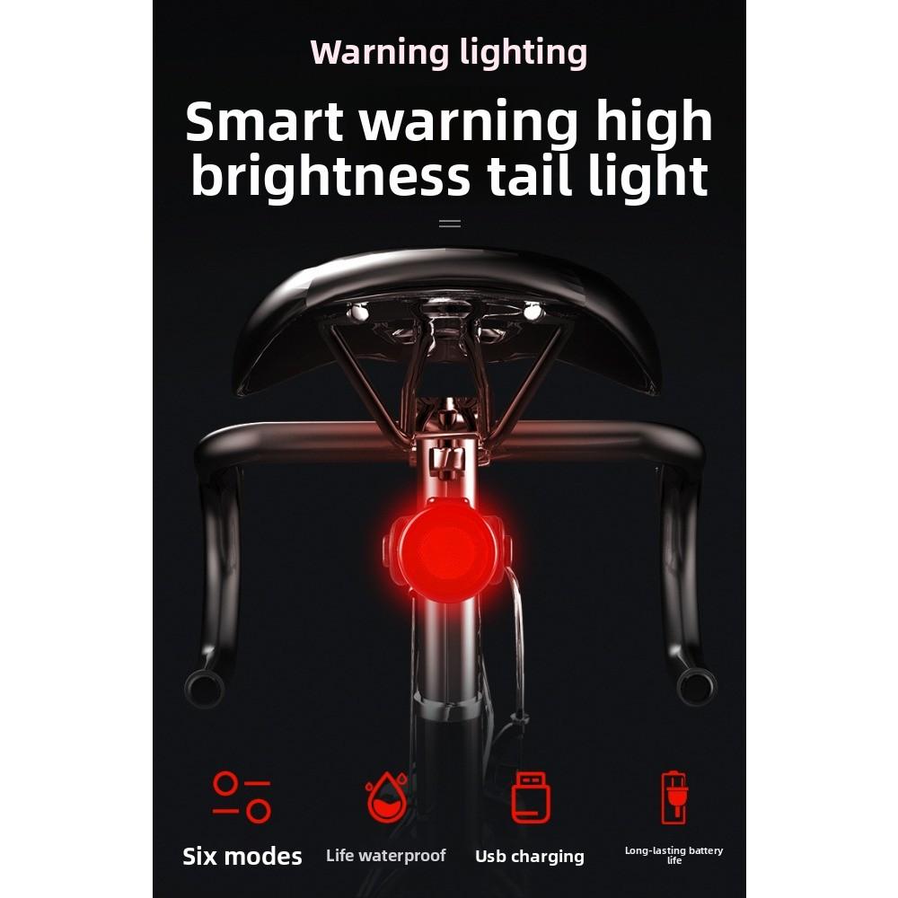 USB Highlight Bicycle Tail Light, Mountain Bike Headlight Set, Night Riding Safety Warning Light