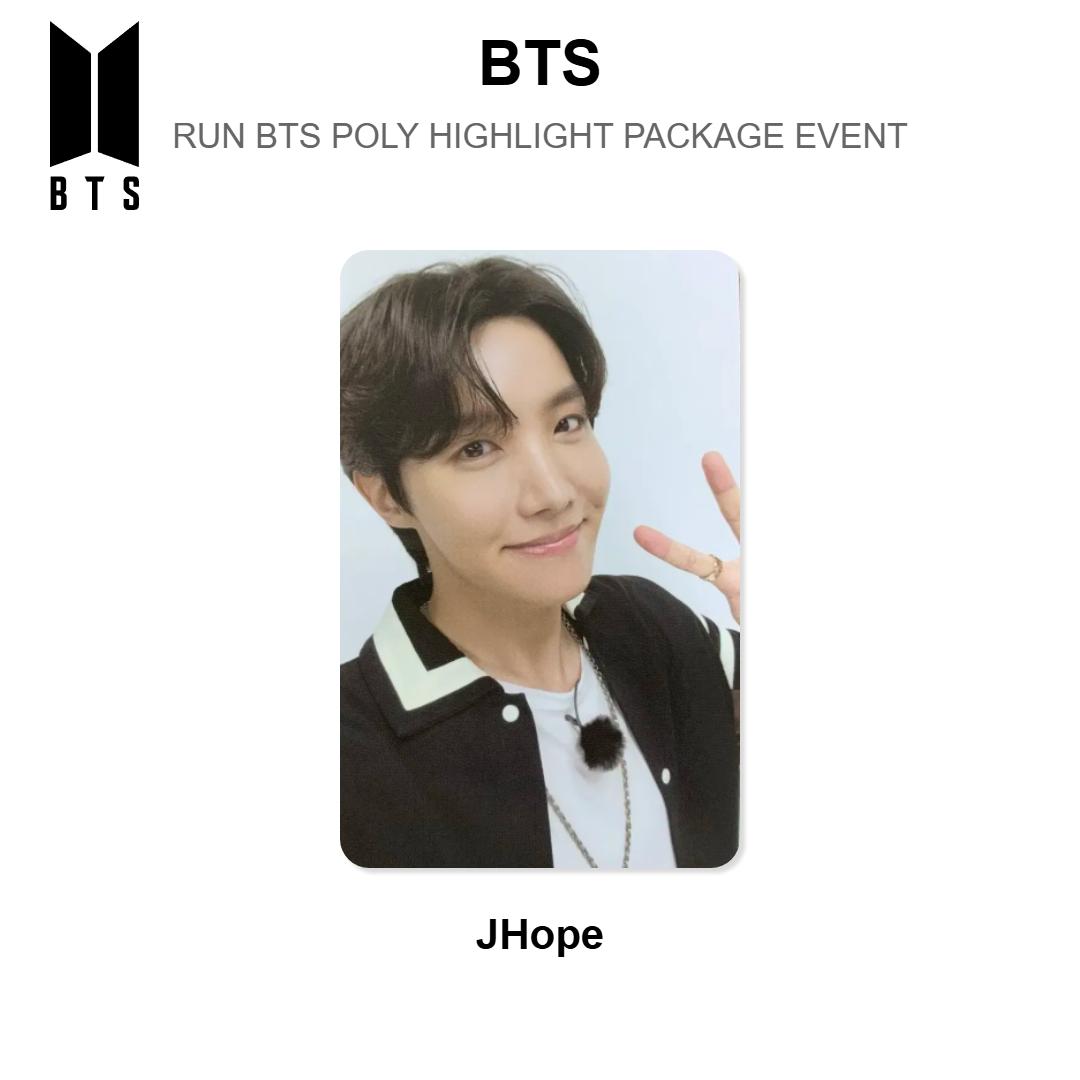 BTS RUN BTS POLY HIGHLIGHT PACKAGE EVENT Official Photocard J-Hope