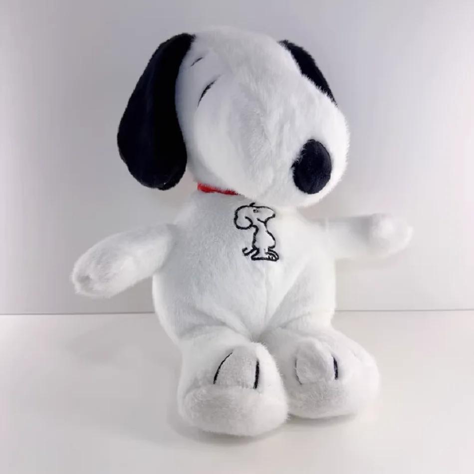 Hot  Snoopy Plush Doll Breath Child Peluche Soothes Toy Anime Baby Music Light Sleep Toys Snoopy White Dog Kid Gifts