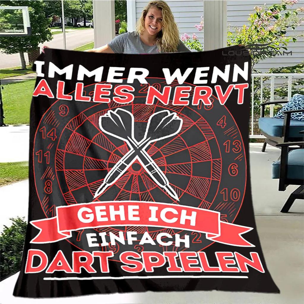 Sports dart target printing blanket warming Warm Pretty Flannel Soft Comfortable Home Travel Blanket