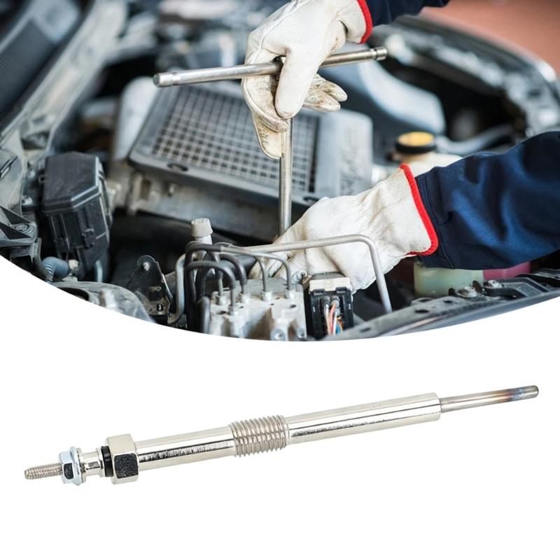 Cold-Start Engine Preheating Glow Plug with ABS Insulating Parts, Metal Heating Element and Threaded Mount, References 12639701 and 97364968 for Part