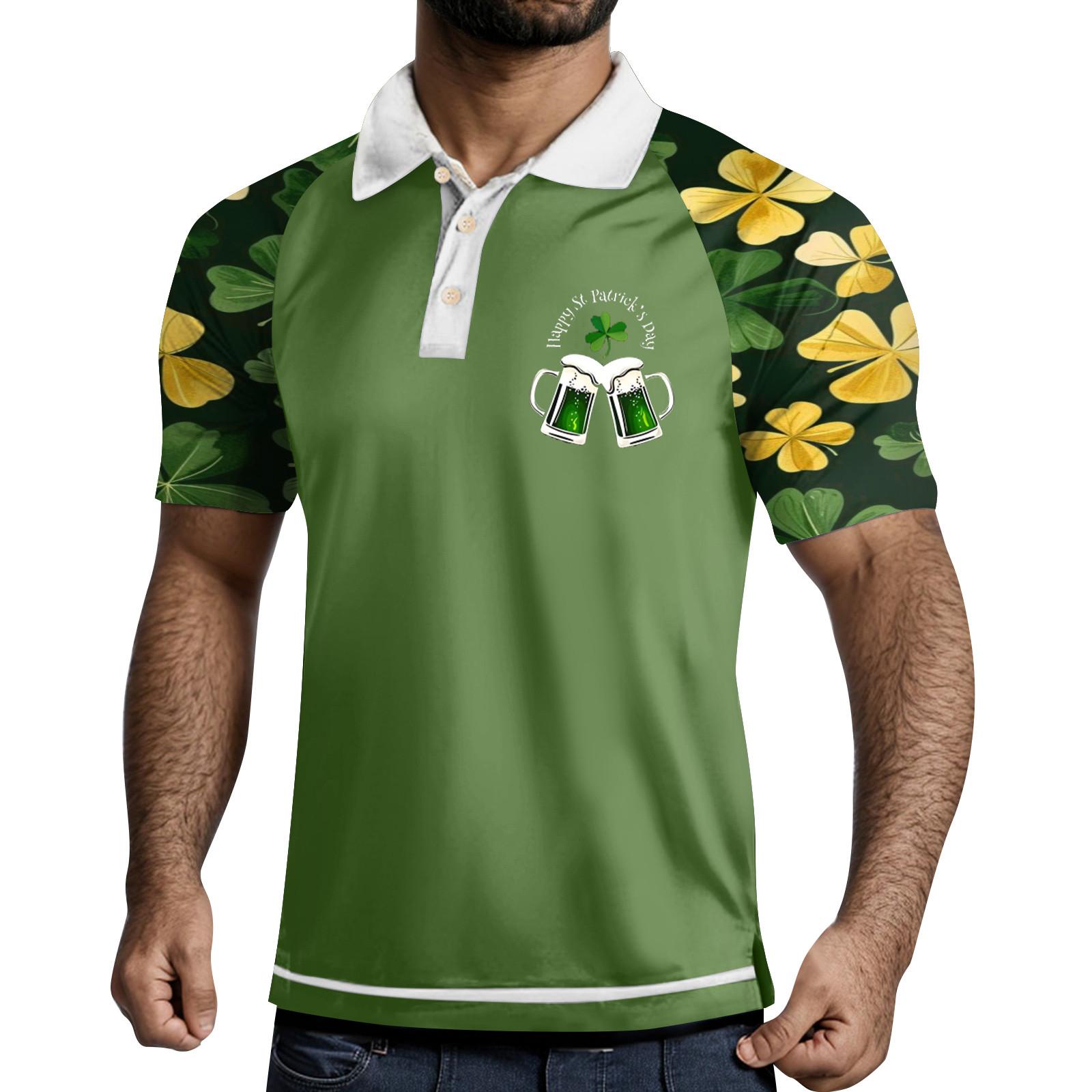 

Мужская рубашка для гольфа, повседневная спортивная, с V-образным вырезом, ребристый воротник, с коротким рукавом, модная, повседневная, однотонная, однотонная, весна-лето, стандартная посадка XL зелёный