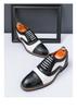 Men's Large Size Retro Brogue Leather Shoes - Autumn British Style