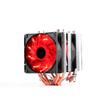 Ollymurs Dual Tower CPU Cooler with Red LED Fans