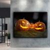 5D DIY Diamond Painting Cross Stitch Halloween Scary Pumpkin Landscape Diamond Embroidery Mosaic Wall Art Home Decoration