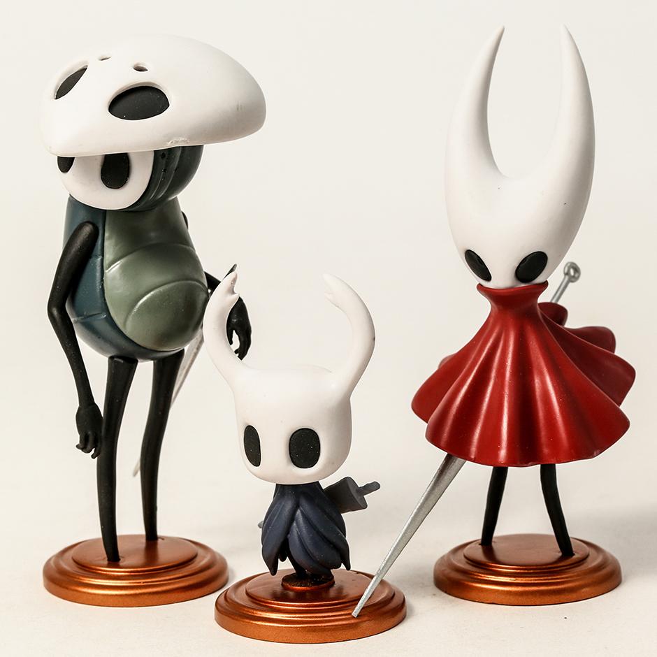 Hollow Knight Silksong Hornet Quirrel Herní figurky Sběratelský model Panenky Dárky 3ks/sada
