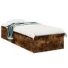 VidaXL Bed Frames Without Mattress Smoked Oak 75x190cm Engineered Wood 841990