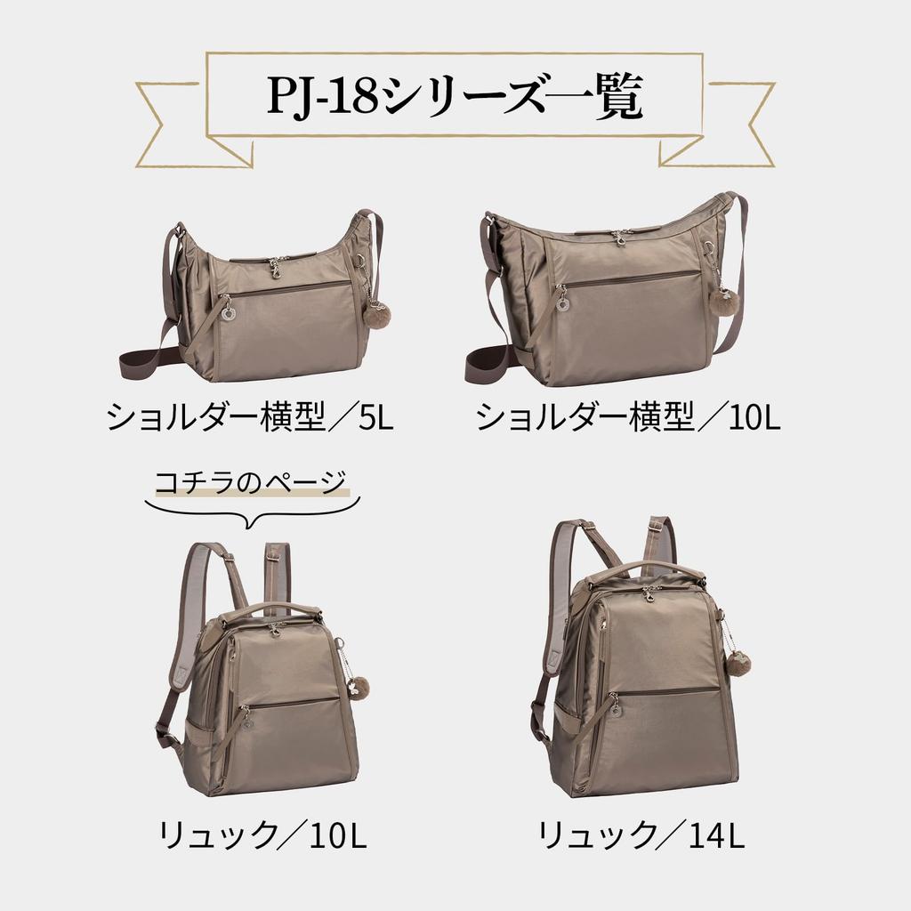 Backpack 10L Adult Casual Glossy Lightweight 20123 Gray [Kanana Project] PJ-18