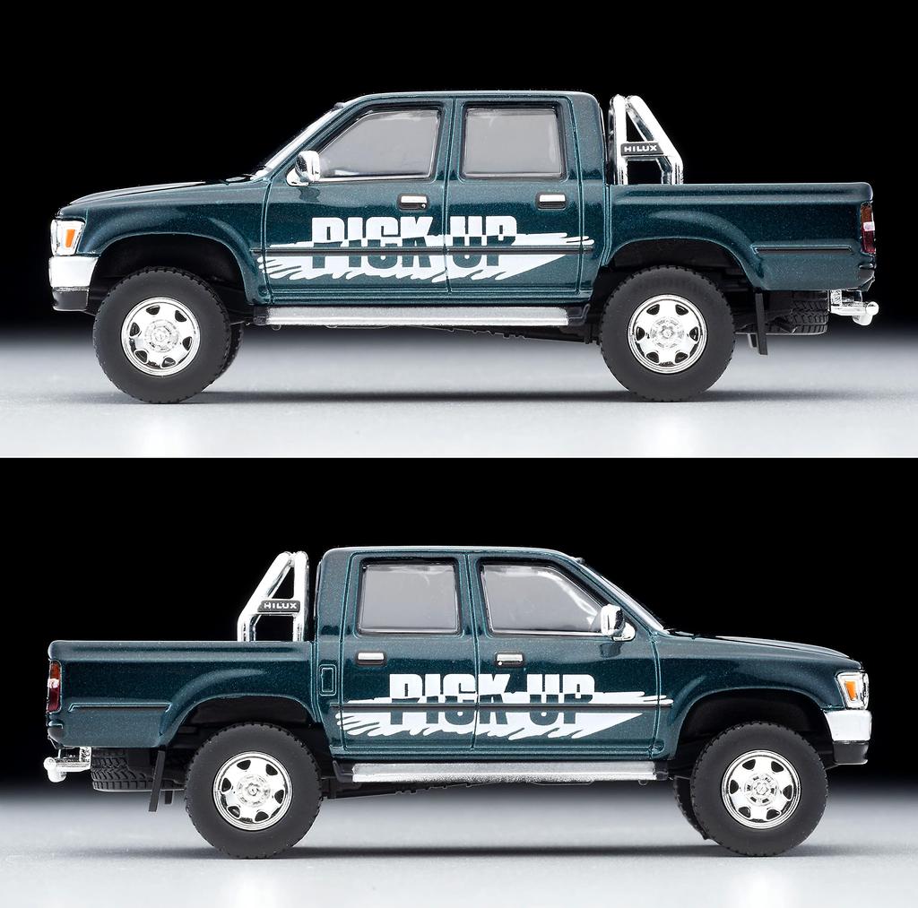 Tomica Limited Vintage Neo Toyota Hilux 4WD Double Cab Option Equipped Vehicle Green 95 Year Completed Product 318972 1/64 LV-N255b SSR-X