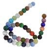 DIY Round Beads Mixed Colors Natural Stone Bracelet Necklace Jewelry Making Accessories 0.39in Diameter