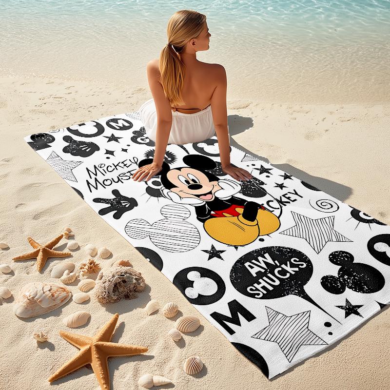 Mickey Mouse Adventure Towel Large Quick-Drying Microfiber soft S-Square Pants-s Beach Towel for Travel Fitness Bathing Camping. 0730s116