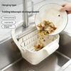 Foldable Sink Drainer Basket Hanging Strainer Colander For Efficient Drying Of Vegetables Fruits And Kitchenwares