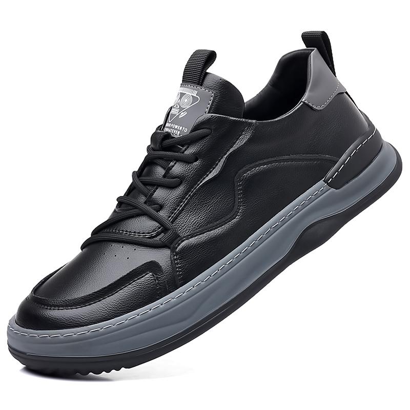 Men's Shoes High Quality Leather Lace-up Casual Shoes Comfy Luxury Brand Tenis Men Sneakers Walking Skateboard shoes Mocassins