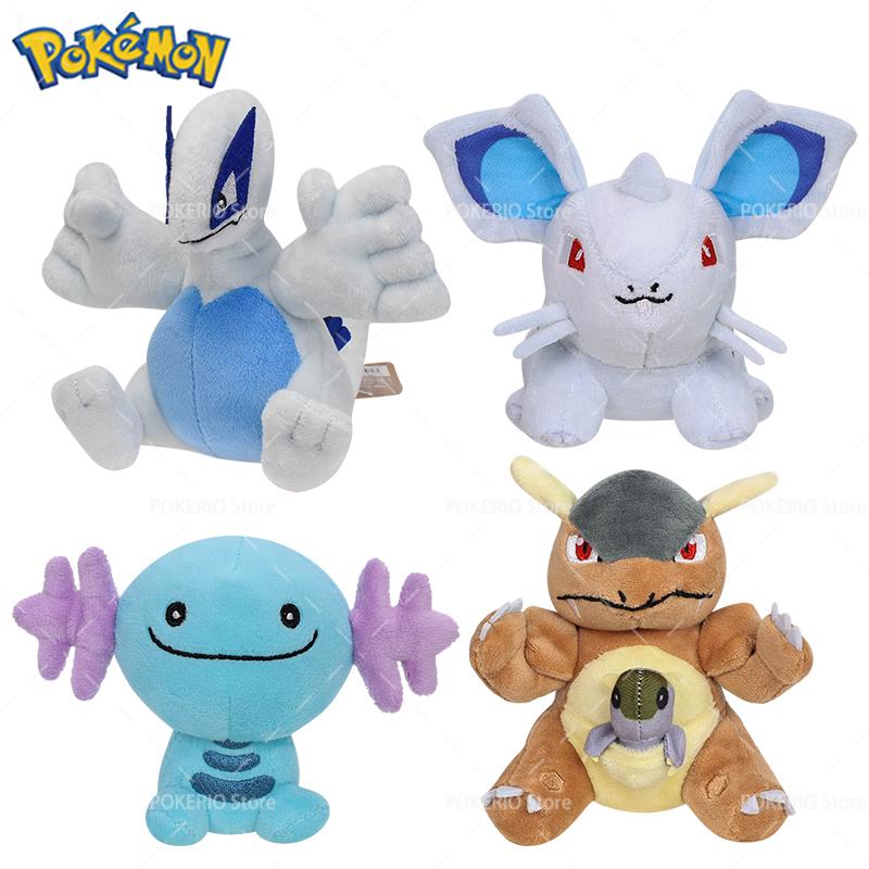 Pokemon Wooper Kangaskhan Nidoran Lugia Plush Toys Kawaii Plusle Minun Soft Anime Dolls Stuffed Animal Birthday Perfect Gift