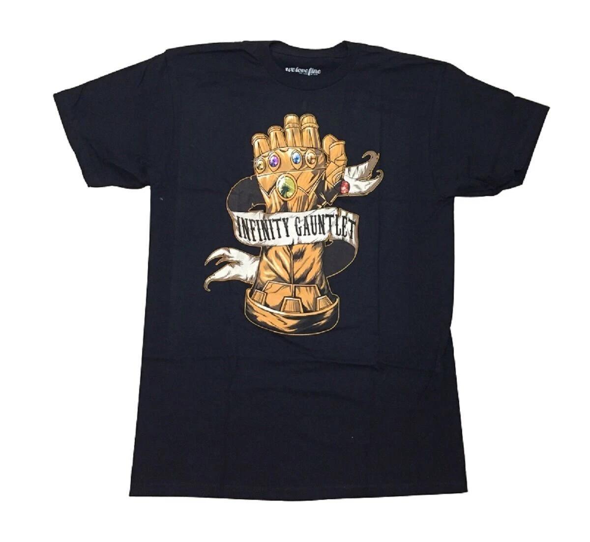 Thanos Infinity Gauntlet Of Power Avengers Marvel Comics Adult T-Shirt L
