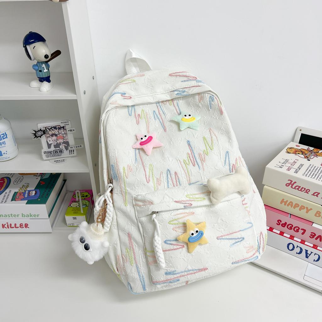 Niche schoolbags in college students high-value cute soft girl girl backpack ins bag women's versatile mini backpack