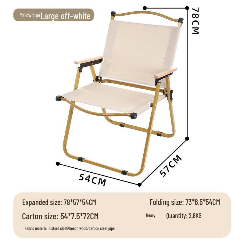Kermit Outdoor Folding Table and Chair Set - Portable Camping and Beach Chair