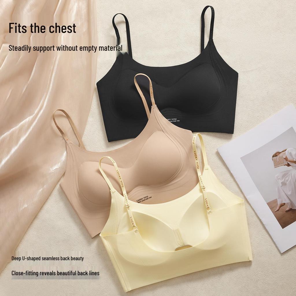 Ice Silk Seamless Push-Up Bra for Women