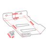 waase For Honda CRF1000L CRF 1000 L Africa Twin 2016 2017 2018 2019 Rear Lower Chain Guard Cover Frame Protector