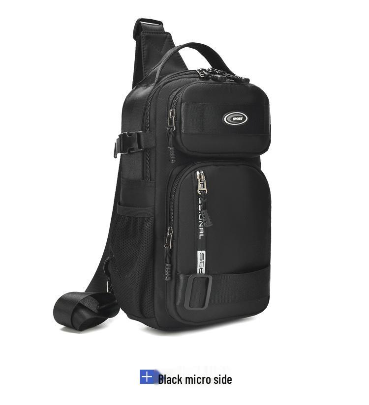 

Men s Large Capacity Waterproof Crossbody Bag - Fashionable Casual Single Shoulder Bag чёрный