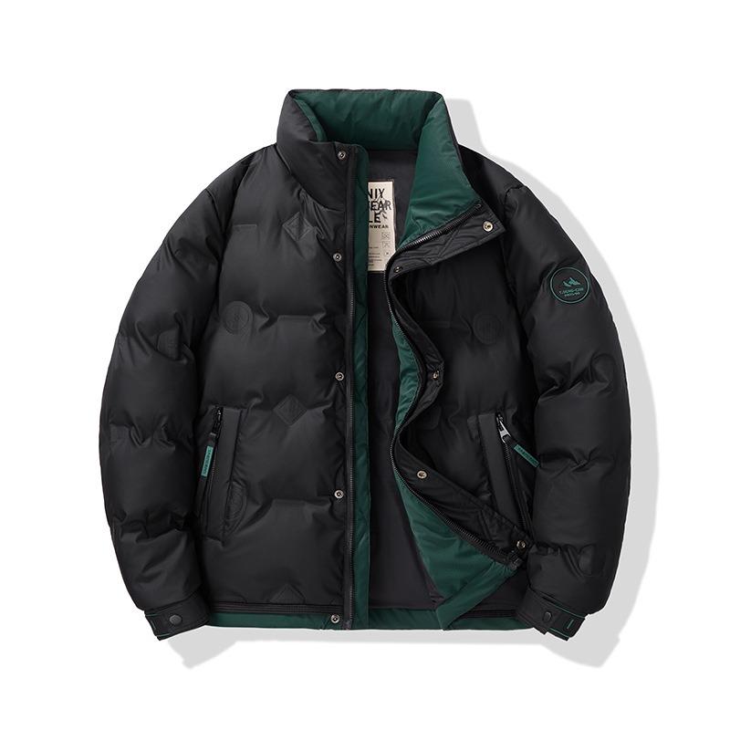 Stand-up collar down jacket men's winter new loose and thickened% white duck down casual top jacket cold-proof