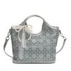 New High-end Diamond-encrusted Portable Vegetable Basket Bag Women's Casual Versatile Shoulder Messenger Bag