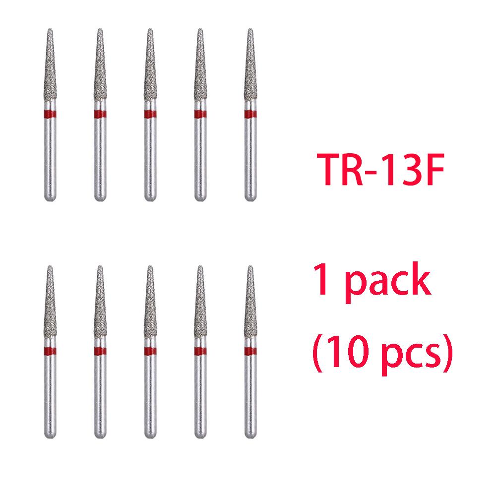 10 st Tandläkar Diamantborr Borr Tandvård Borrar Höghastighet Handstycke Skaftdiameter 1,6 mm Tandläkarverktyg Tandvårdsmaterial Br-31