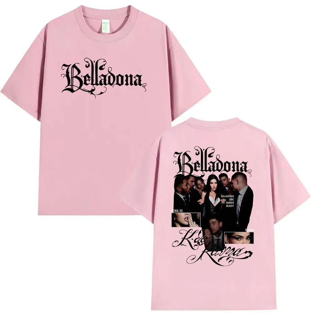 Singer Kenia Os K De Karma Belladona Tour 2026 Graphic T Shirts Men Women's Vintage Fashion Oversized Cotton T-shirt Streetwear Y2K