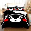 3D Print Kawaii Cartoon Comics Kumamon Bedding Set Double Twin King Duvet Cover Comforter Pillowcase Boys Girls Adults Bedroom