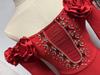 2025 Elegant Off-the-Shoulder Floral Evening Dress with Beaded Diamond Chain