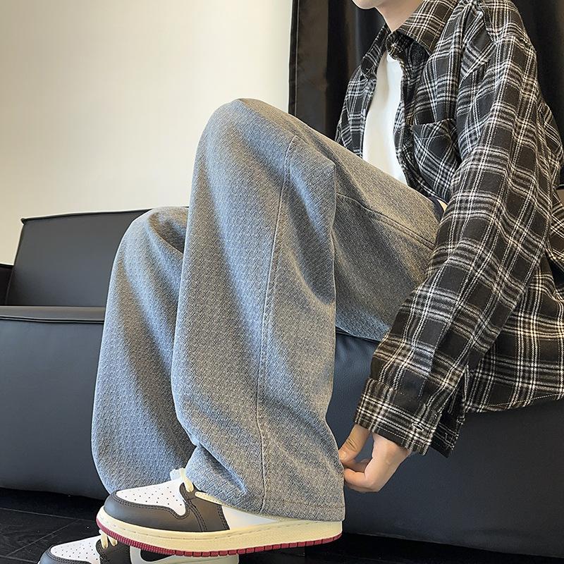 

JYL Men s Starry Jeans Spring Autumn Trendy High-Street Loose Wide-Leg Denim Pants XXXL безодня